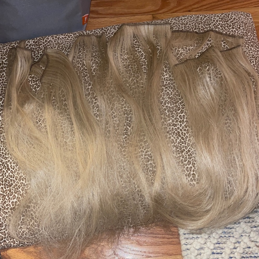 Platinum blonde Hairtensity 18 inch extensions